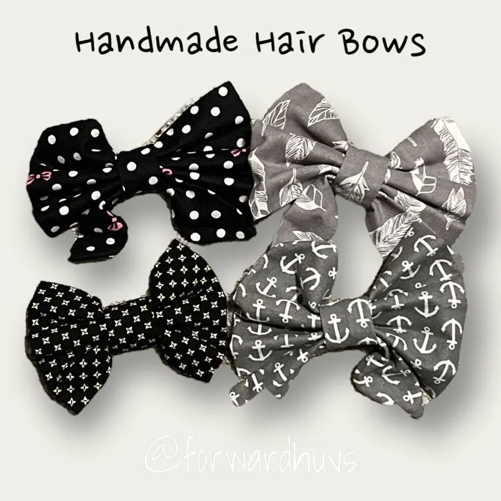 Handcrafted Kids Hair Bows / Barrette